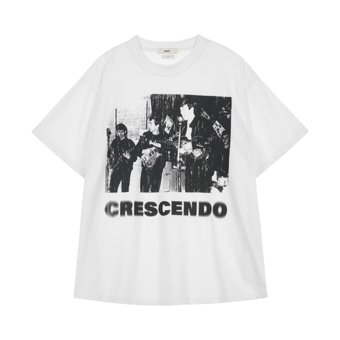 다이닛 크레센도 그래픽 티셔츠 화이트(Deinet Crescendo Graphics T-Shirt in White)