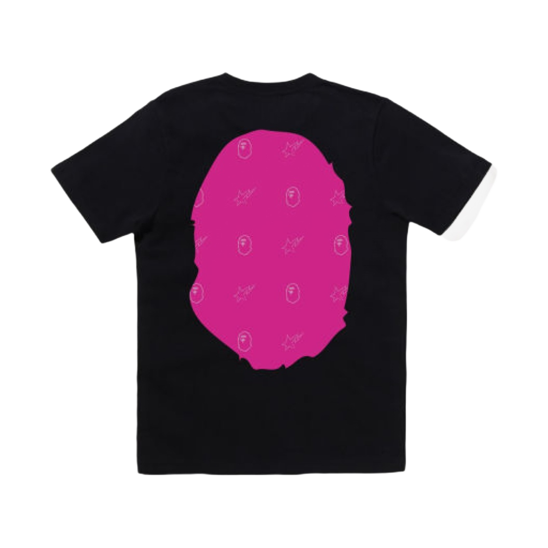 (W) 베이프 크리스탈 빅 에이프 헤드 티셔츠 블랙((W) BAPE Crystal Big Ape Head T-Shirt Black) - 2