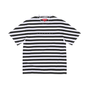 Supreme Overprint Stripe S/S Top Black - 24SS