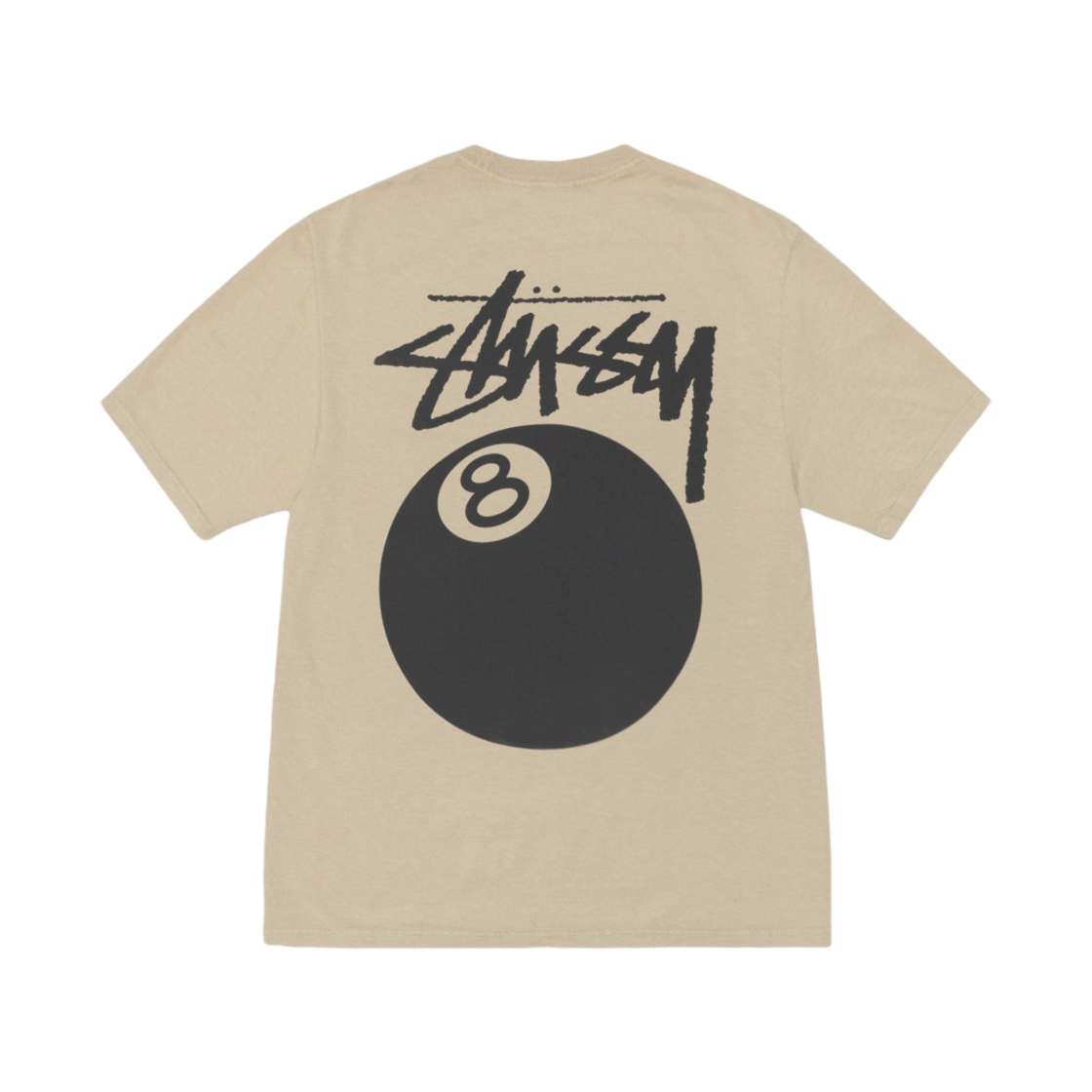 스투시 8볼 피그먼트 다이드 티셔츠 카키(Stussy 8 Ball Pigment Dyed T-Shirt Khaki)