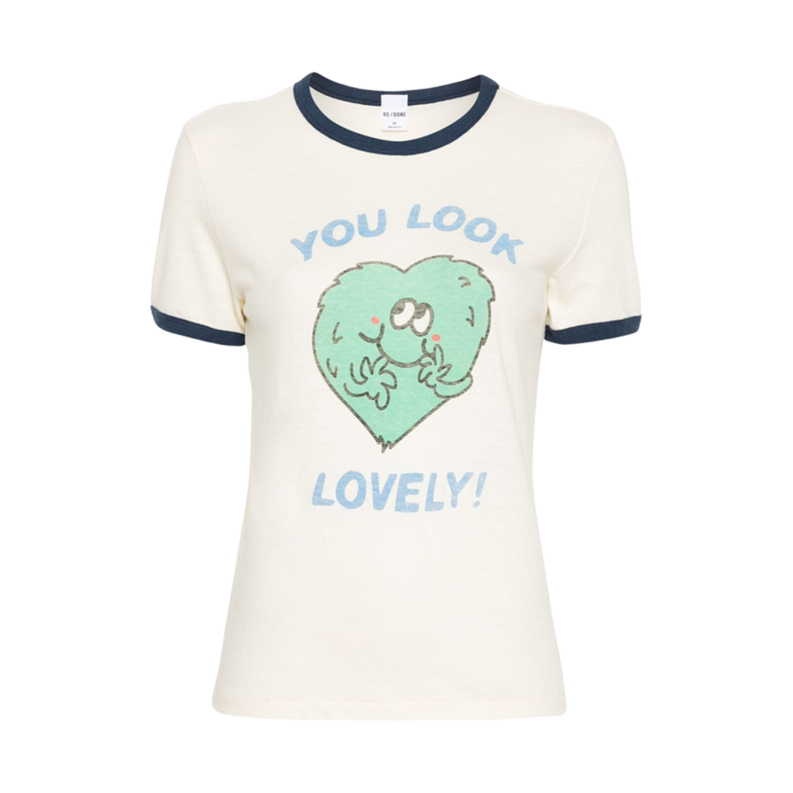 024-02WRGT016 (W) Re/Done Ringer T-Shirt Vintage White