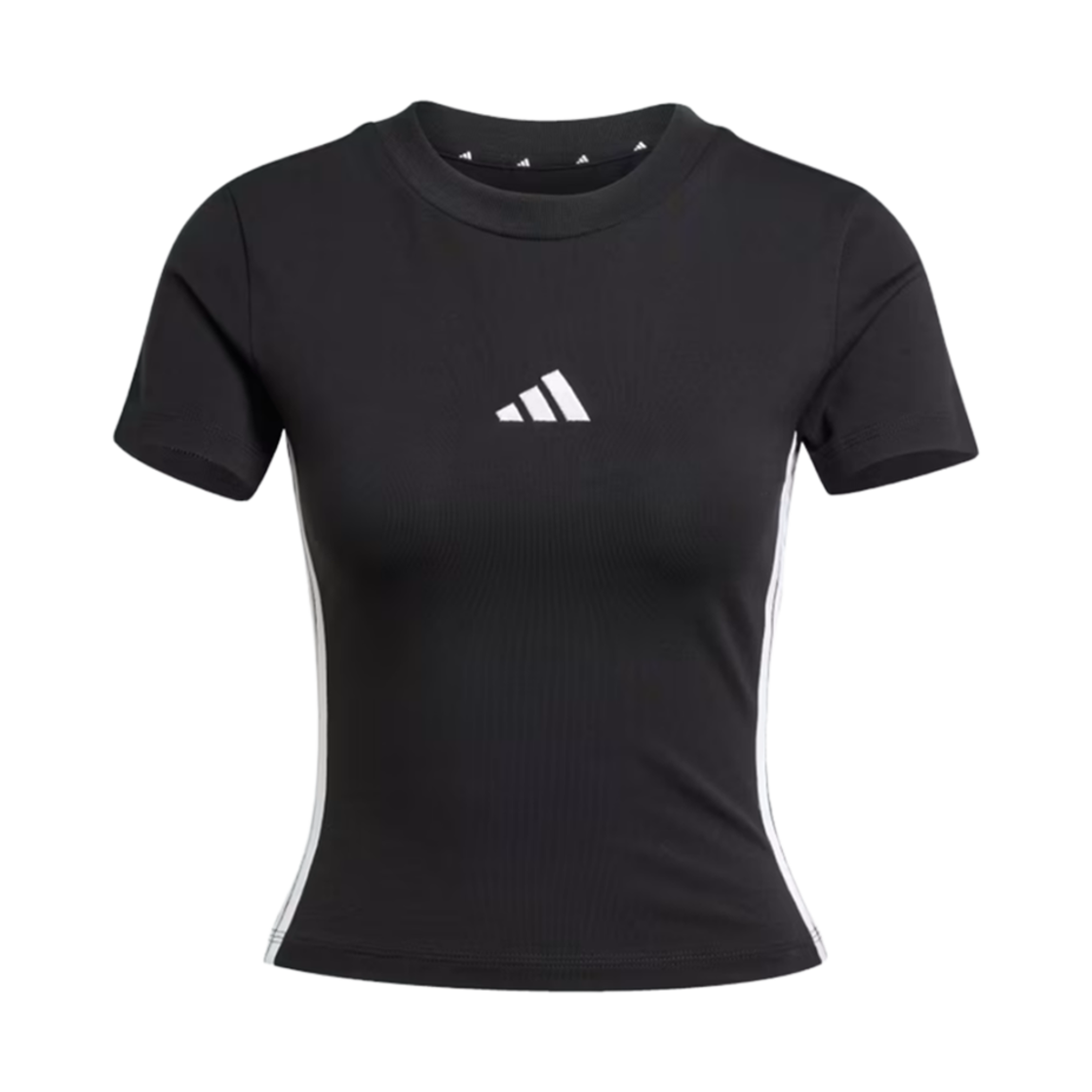 JC8325 (W) Adidas Essentials 3-Stripes Slim Baby T-Shirts Black White - KR Sizing