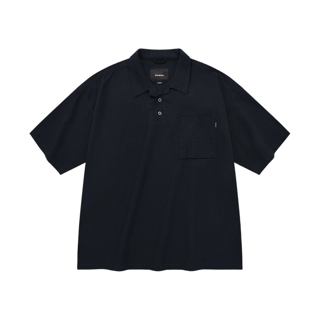 커버낫 린넨 풀오버 하프 셔츠 네이비(Covernat Linen Pullover Half Shirt Navy) - 1