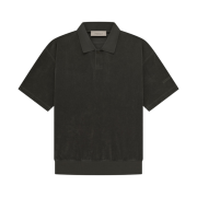 Essentials SS Terry Polo Off Black - 23SS