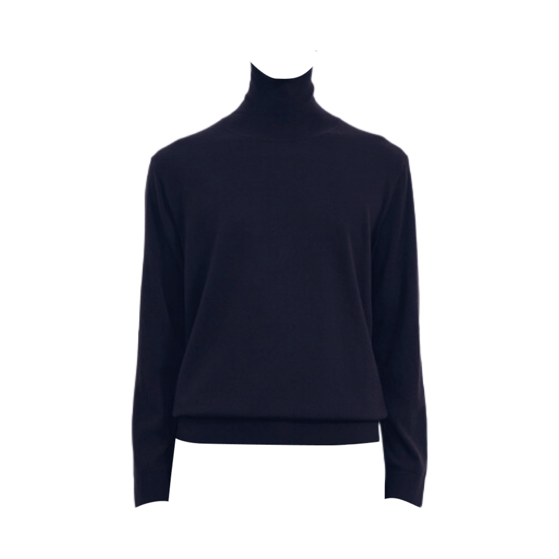 TH2EAKTU605M-DN Time Homme Cashmere Turtleneck Knit Top Dark Navy