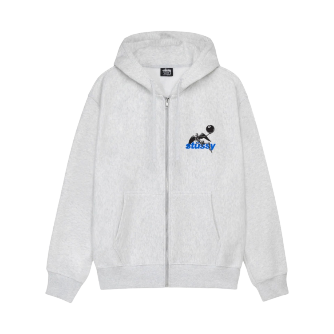 스투시 아포칼립스 후드 집업 애쉬 헤더(Stussy Apocalypse Zip Hoodie Ash Heather) - 1