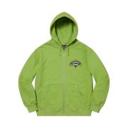 Supreme x Hysteric Glamour Zip Up Hooded Sweatshirt Lime - 21SS