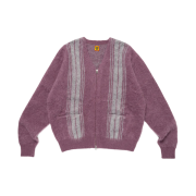 Human Made Zip-Up Cardigan Purple