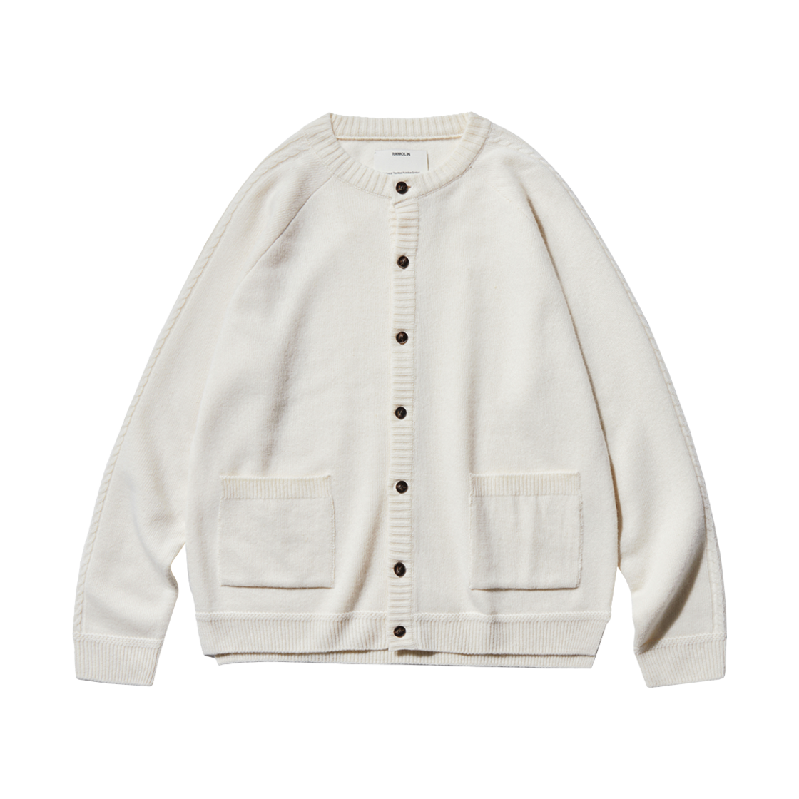 리세 메리노 유넥 가디건 아이보리(Lisse Merino U Cardigan Ivory)