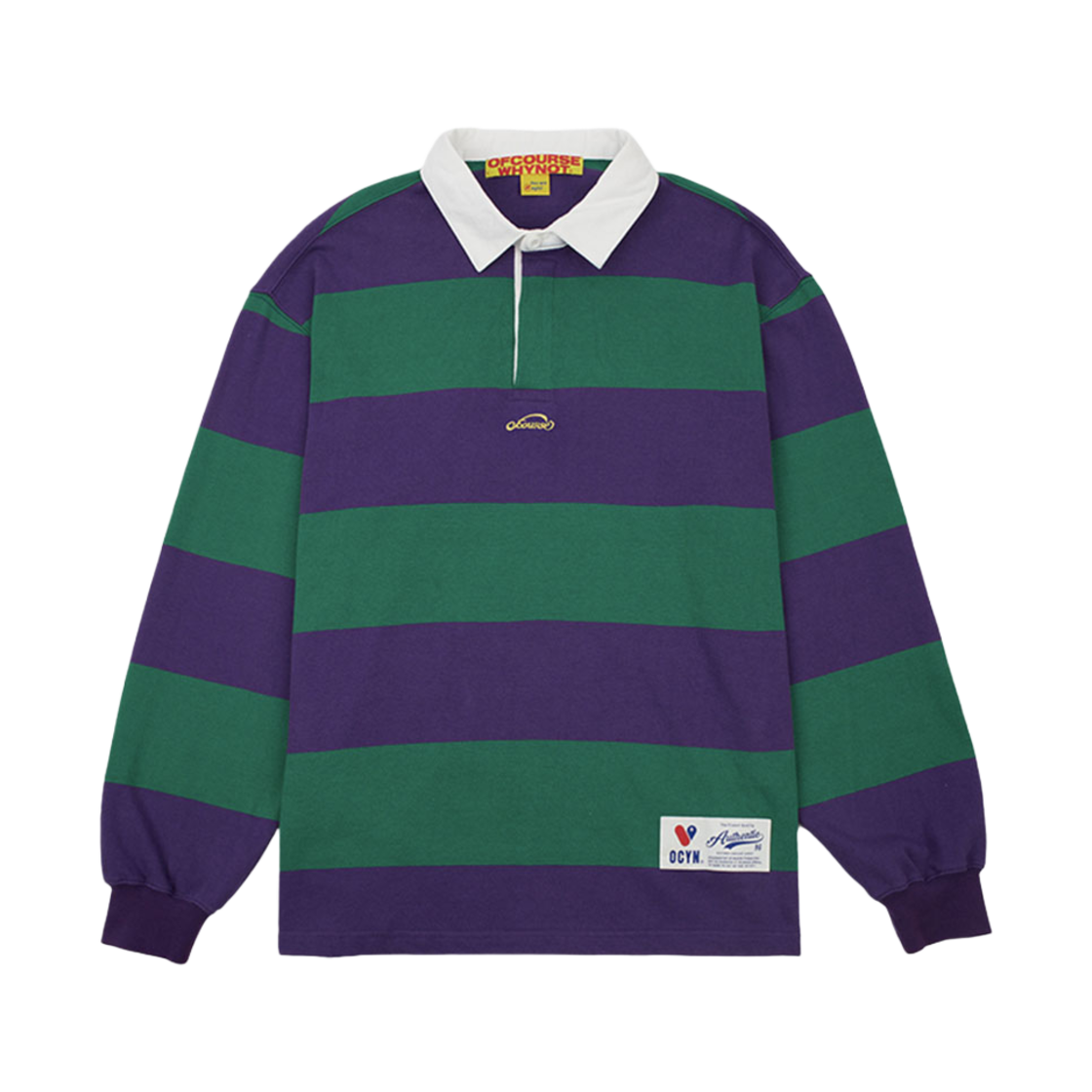 오브콜스와이낫 럭키-비키 카라드 롱슬리브 티셔츠 1 그린(ofcoursewhynot Lucky-Vicky Collared LS T-Shirt 1 Green)