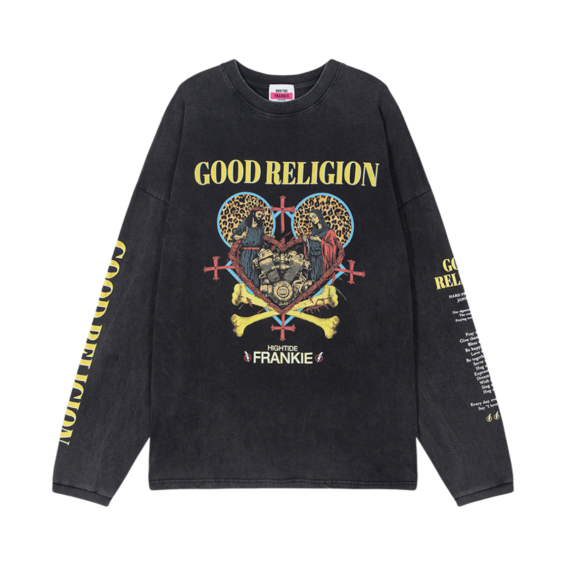 HF25ALT007BK HIGHTIDE FRANKIE Good Religion Long Sleeve Black