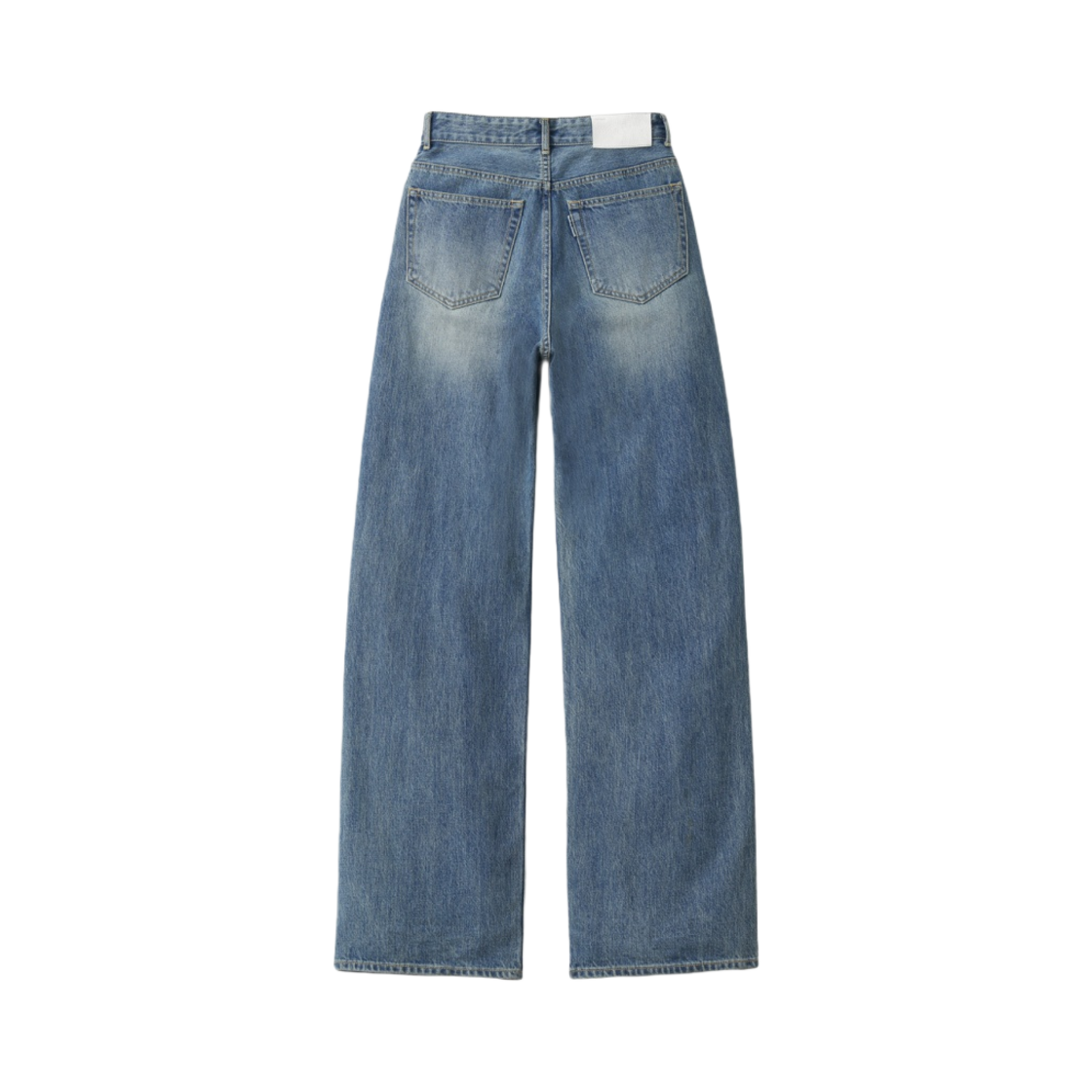 (W) 포터리 세미 와이드 데님 블루((W) Pottery Semi Wide Denim Blue) - 2