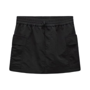 (W) Zara Nylon Skirt Pants Black