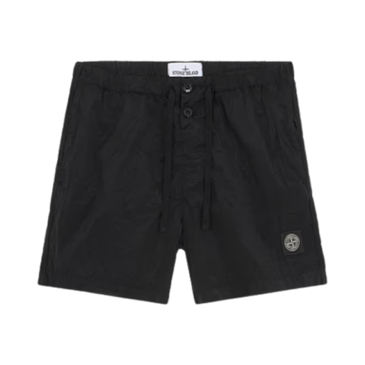 Stone Island B100006 Nylon Metal in Econyl Pocket Details Slim Fit Swim Trunks Black - 25SS