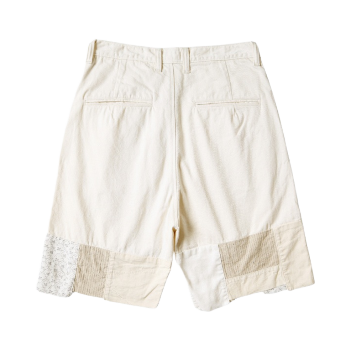 캐피탈 10온즈 화이트 데님 쇼츠 후터 리메이크 키나리(Kapital 10 oz. White Denim Shorts Hutter Remake Kinari) - 2