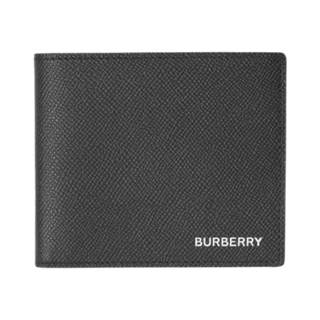 8014653 Burberry Grainy Leather International Bifold Wallet Black