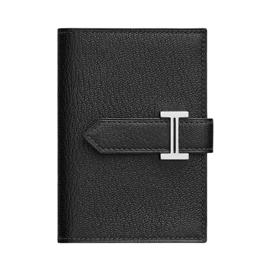 H039795CK89 Hermes Bearn Mini Wallet Mysore Goatskin & Palladium Noir - 대표 이미지 #1