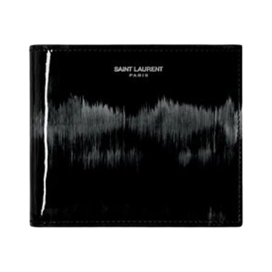 생로랑 파리 이스트 웨스트 월렛 브러쉬드 페이턴트 레더 블랙 앤 아이보리(Saint Laurent Paris East/West Wallet in Brushed Patent Leather Black And Ivory) - 1