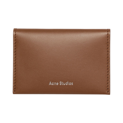 CG0099-640 Acne Studios Bi-Fold Card Holder Camel Brown