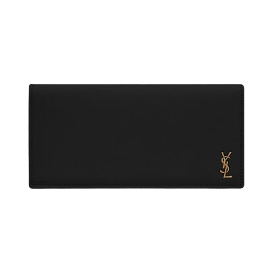 생로랑 타이니 카산드라 플랫 월렛 그레인 레더 블랙(Saint Laurent Tiny Cassandre Flat Wallet in Grained Leather Black) - 1