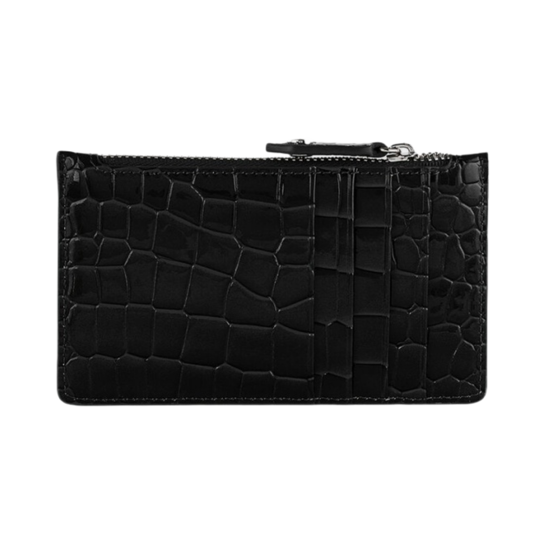 비비안 웨스트우드 크로커다일 슬림 롱 카드 홀더 블랙(Vivienne Westwood Crocodile Slim Long Card Holder Black) - 3
