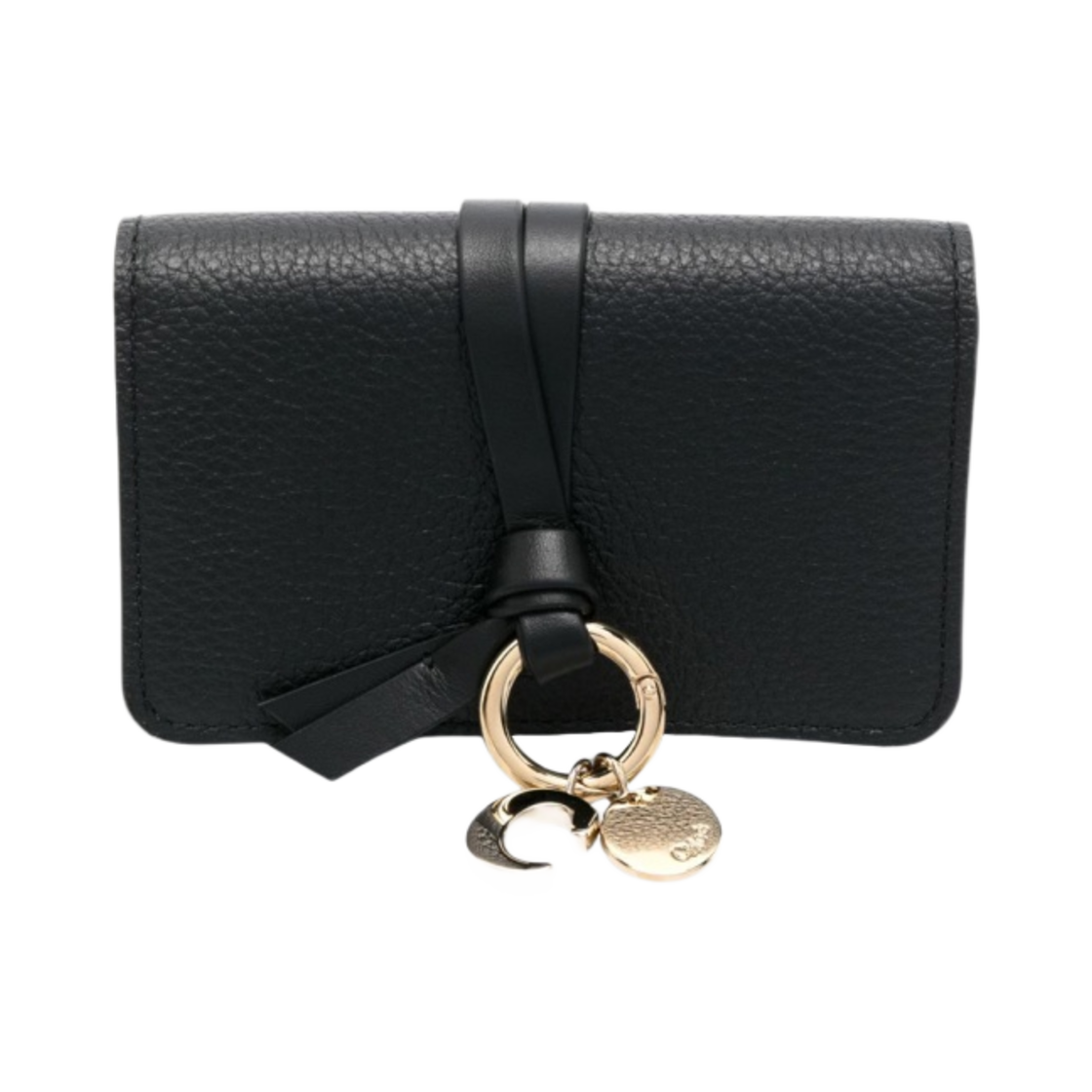 끌로에 알파벳 카드 홀더  블랙(Chloe Alphabet Card Holder Black)