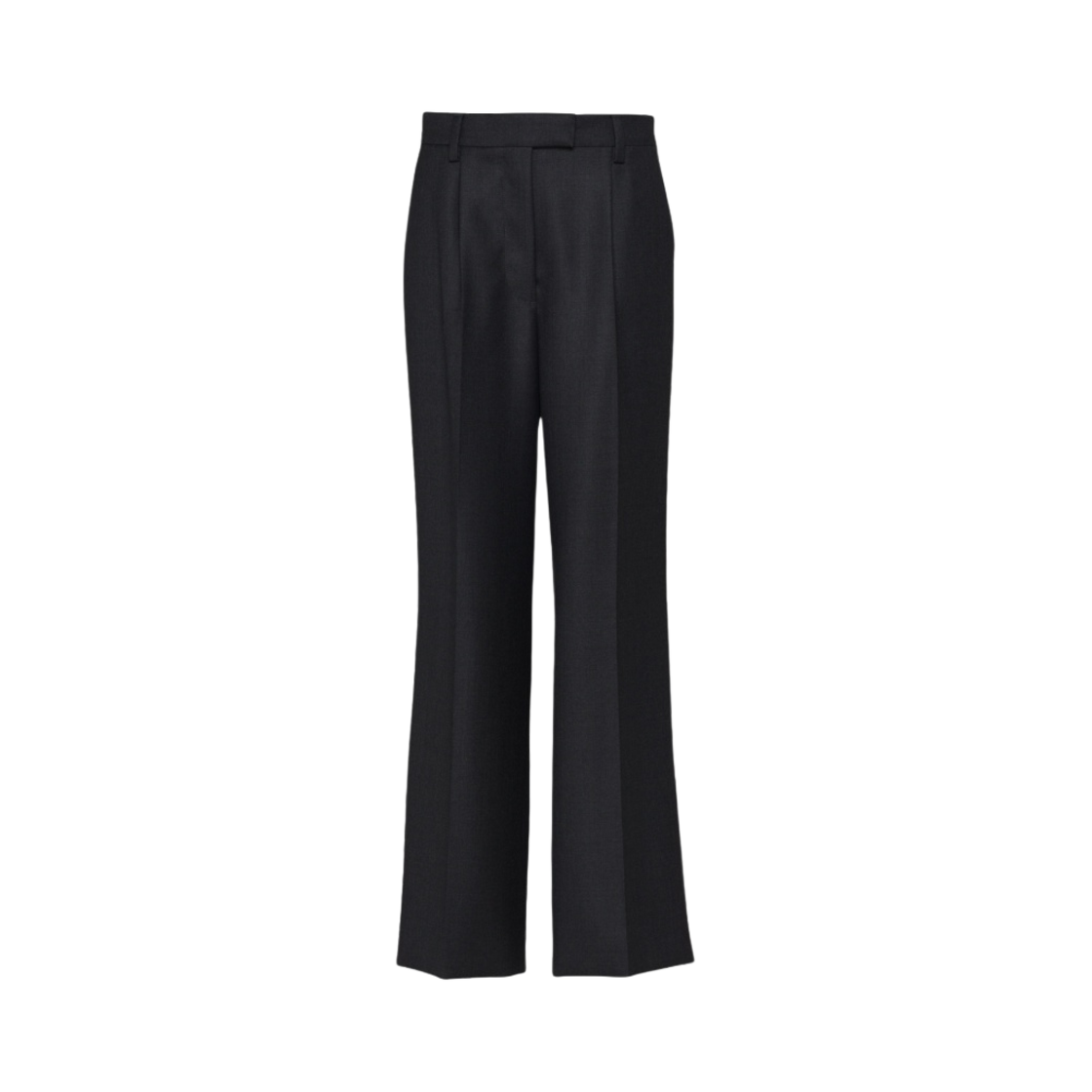 (W) 프라다 실크 개버딘 팬츠 앤트러사이트 그레이((W) Prada Silk Gabardine Pants Anthracite Gray) - 1