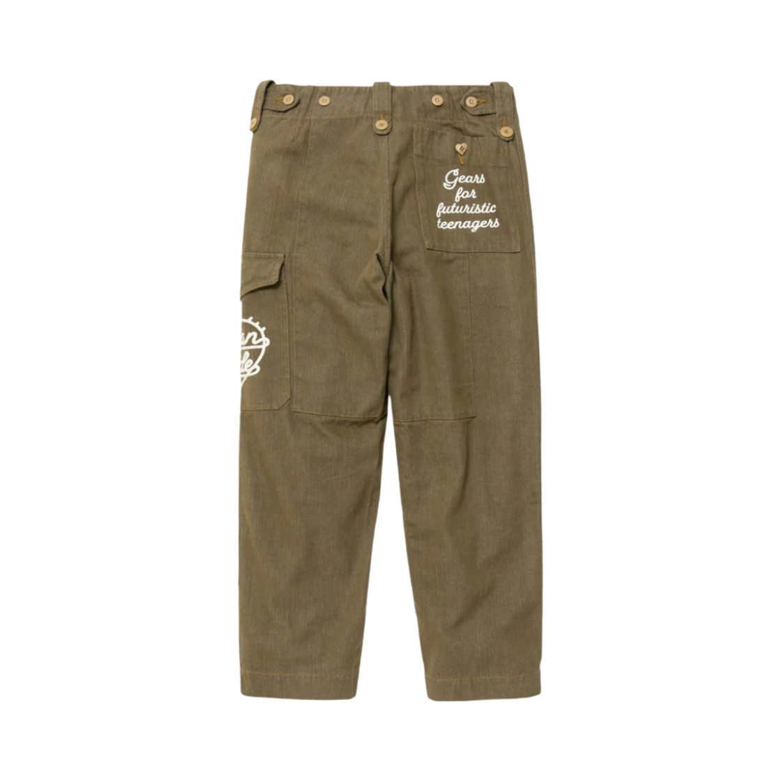 휴먼 메이드 밀리터리 데님 카고 팬츠 올리브 드랩(Human Made Military Denim Cargo Pants Olive Drab) - 2