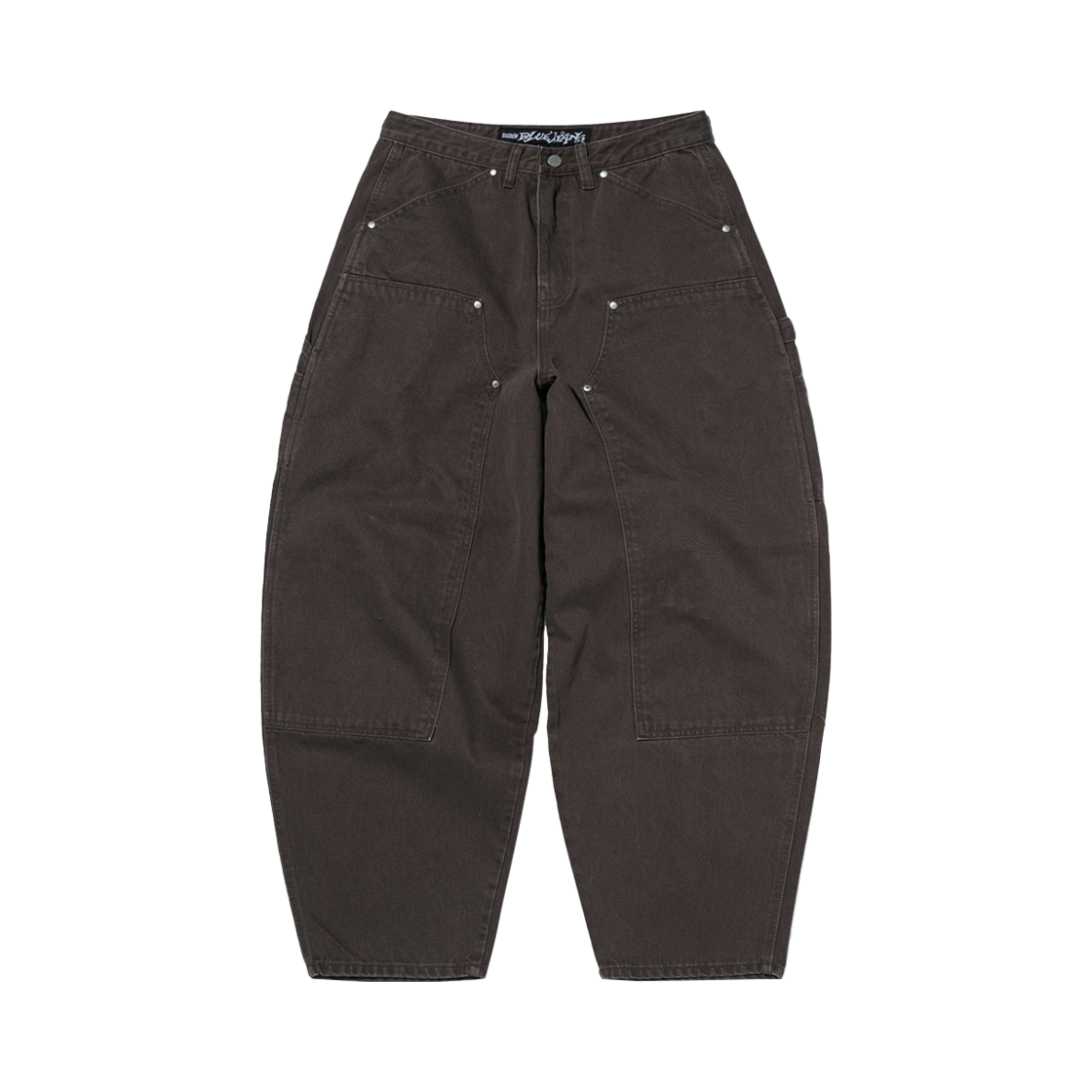 SDESBO415BN Suade Curved Double Knee Pants Brown