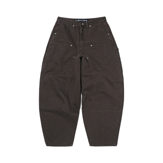 SDESBO415BN Suade Curved Double Knee Pants Brown