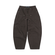 Suade Curved Double Knee Pants Brown
