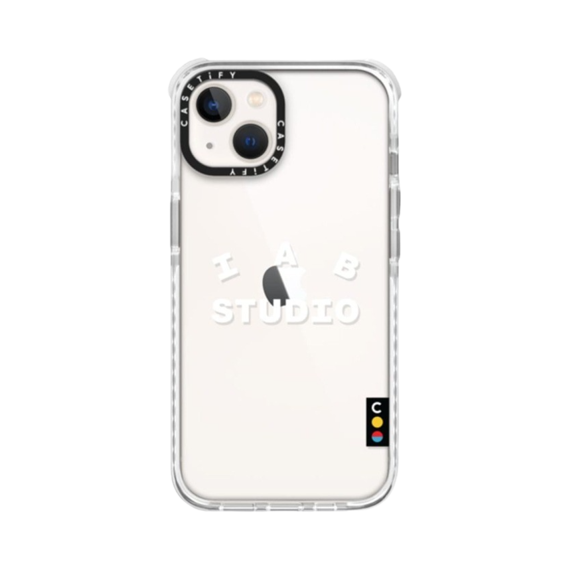 케이스티파이 x 아이앱 스튜디오 아이폰 화이트 로고 울트라 임팩트 범퍼 케이스 클리어(Casetify x IAB Studio iPhone White Logo Ultra Impact Bumper Case Clear) - 3
