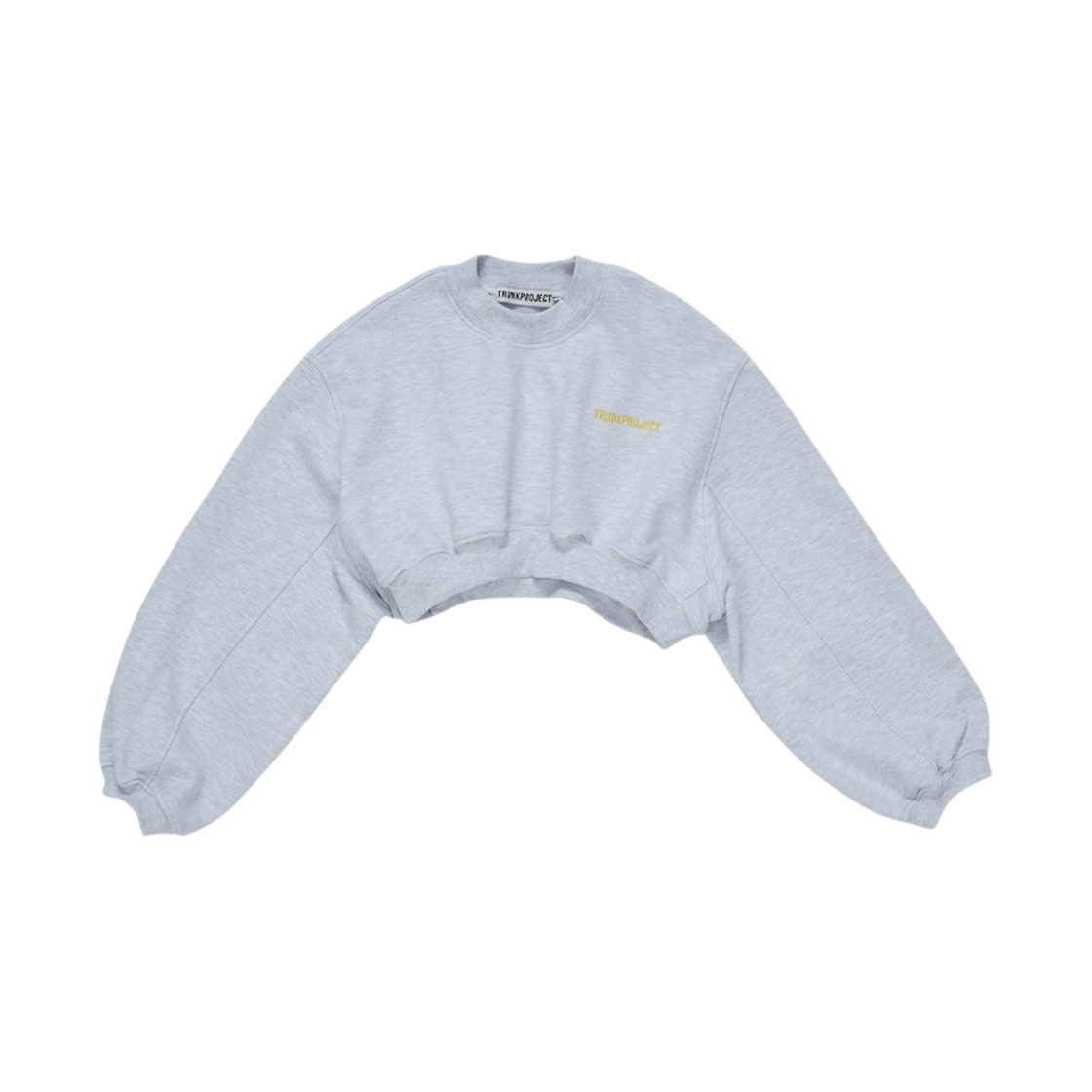 트렁크프로젝트 로고 크롭 스웻셔츠 그레이