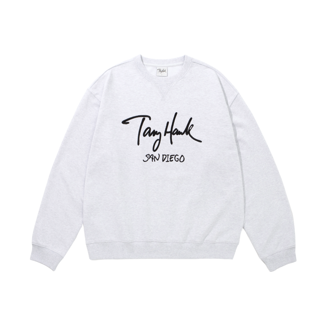 토니호크 토니 로고 맨투맨 라이트 그레이(TONY HAWK Tony Logo Crewneck Light Grey)