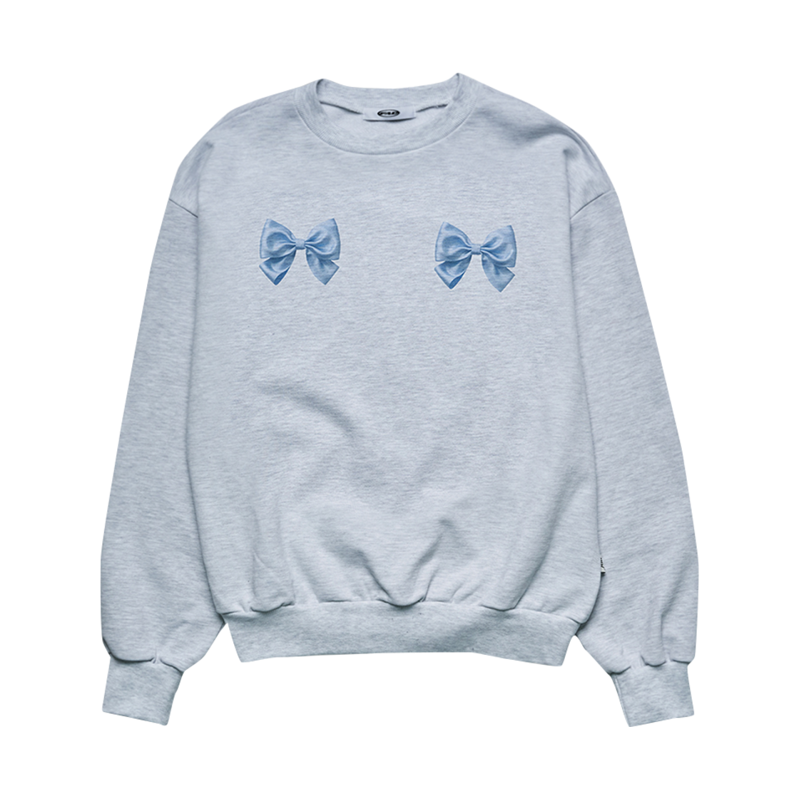 S36603 FAD Two Ribbon Sweat Shirts White Melange