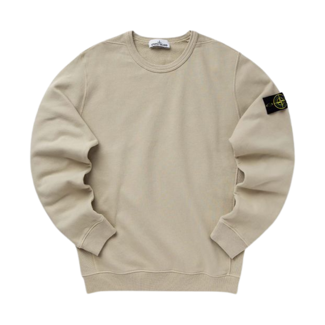 811562420-V0097 Stone Island 62420 Brushed Organic Cotton Fleece Crewneck Sweatshirt Plaster - 24FW