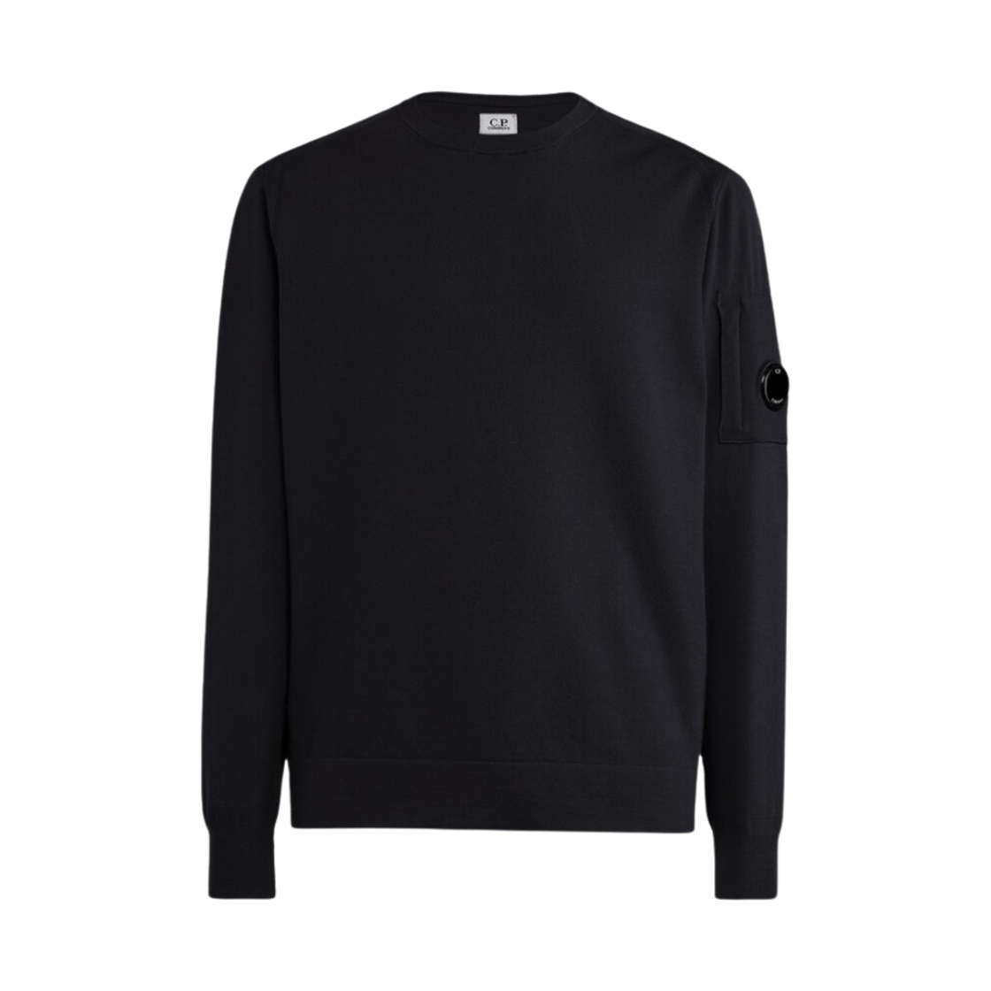 C.P. 컴퍼니 엑스트라파인 메리노 울 니트 블랙 - 23FW(C.P. Company Extrafine Merino Wool Knit Black - 23FW)