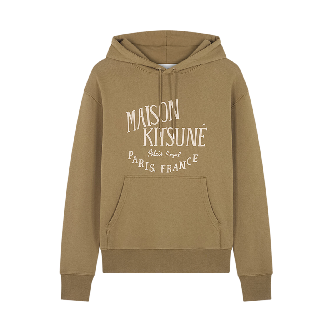 LM00707KM0001-P360 Maison Kitsune Palais Royal Classic Hoodie Khaki