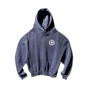 Punch Drunk Parties Circle Logo Garment Dyed Hoodie Navy