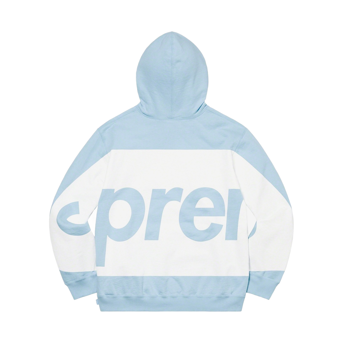 - Supreme Big Logo Hooded Sweatshirt Light Blue - 21SS
