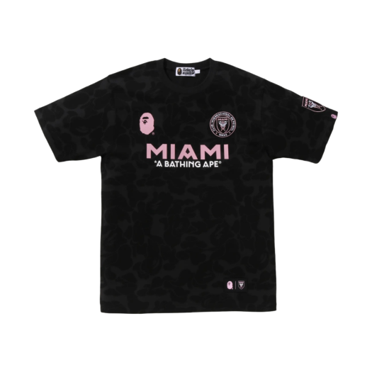 BAPE x Inter Miami CF Camo T-Shirt Black