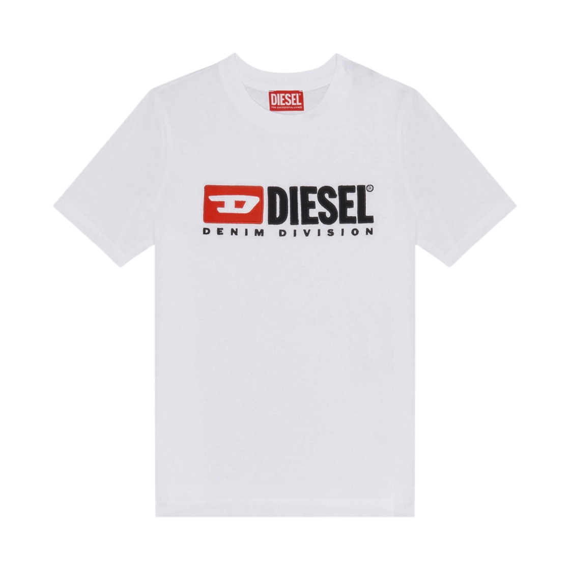 (W) 디젤 T-레그-디브 티셔츠 화이트((W) Diesel T-Reg-Div T-shirt White) - 1