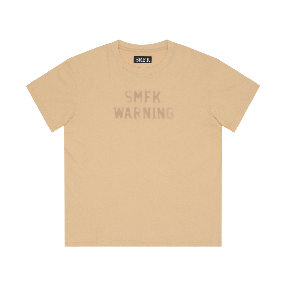CT001F (W) SMFK Compass Cross Stigma Vintage Oversize T-Shirt Wheat