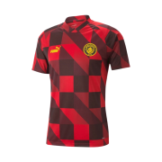 Puma 2022/23 Manchester City Prematch Short Sleeve Jersey Tango Red Black