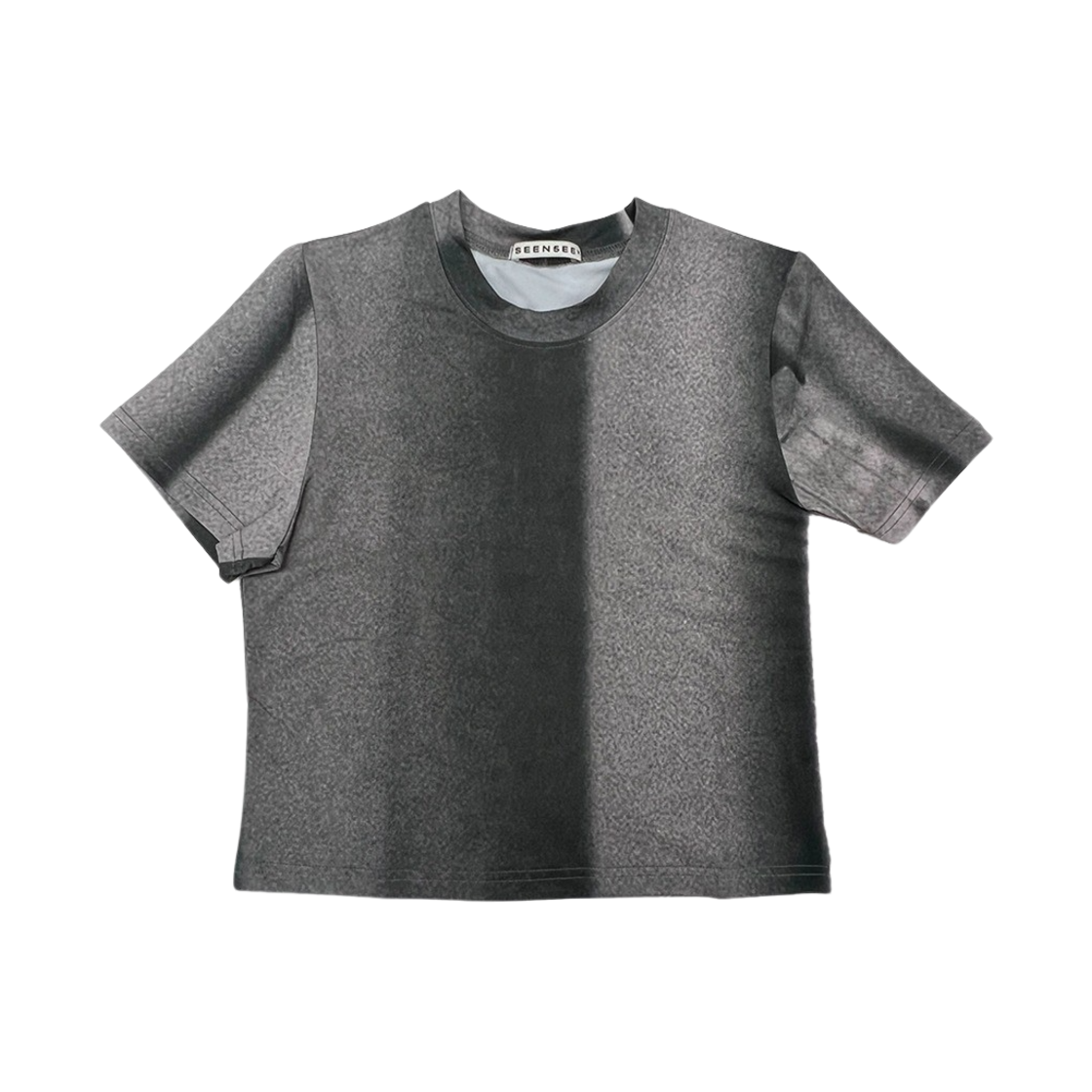 씬 커튼 크롭 티셔츠 블랙(SEEN Curtain Crop T-Shirts Black) - 1