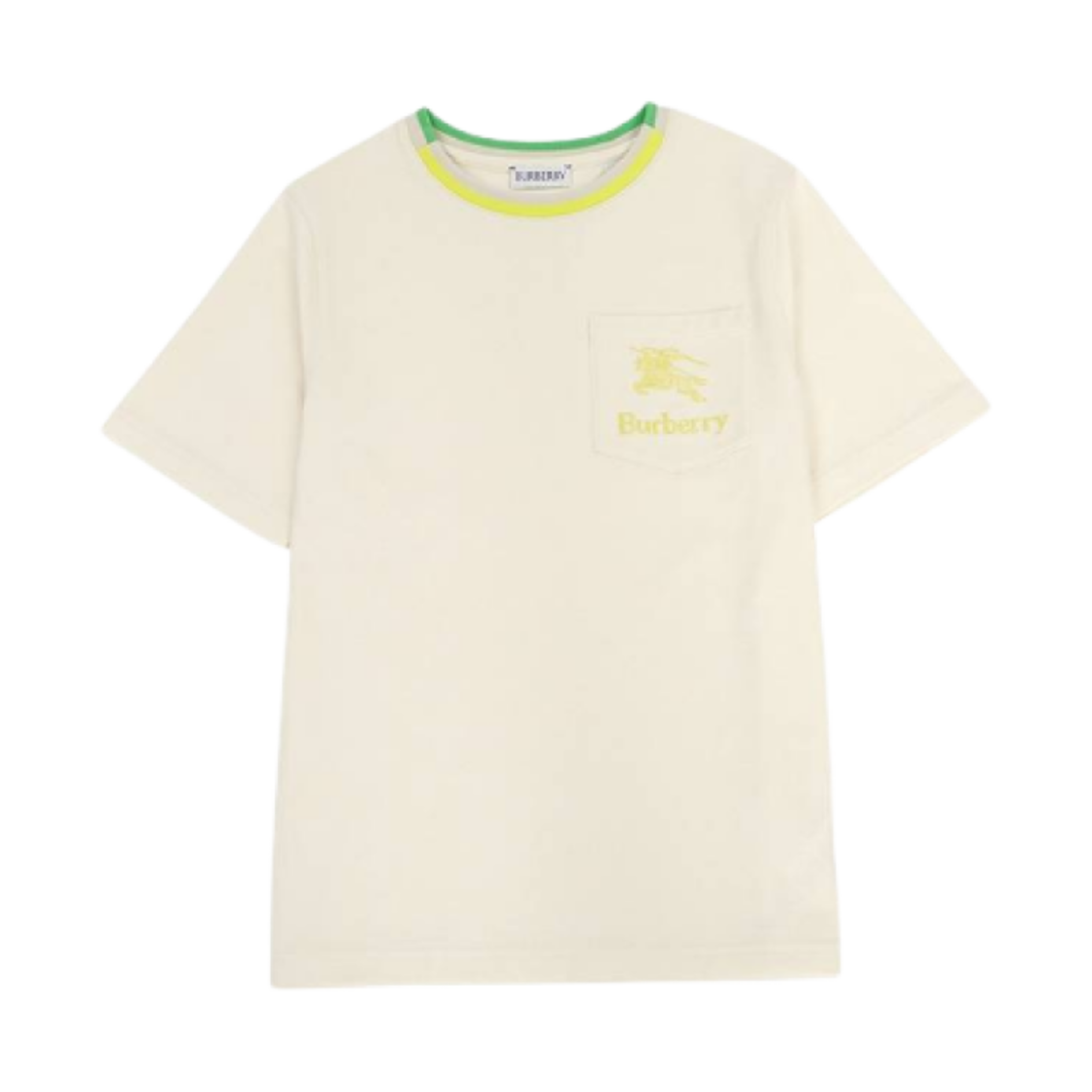 8079784 (Kids) Burberry Embroidered Logo Pocket T-Shirt Wheat
