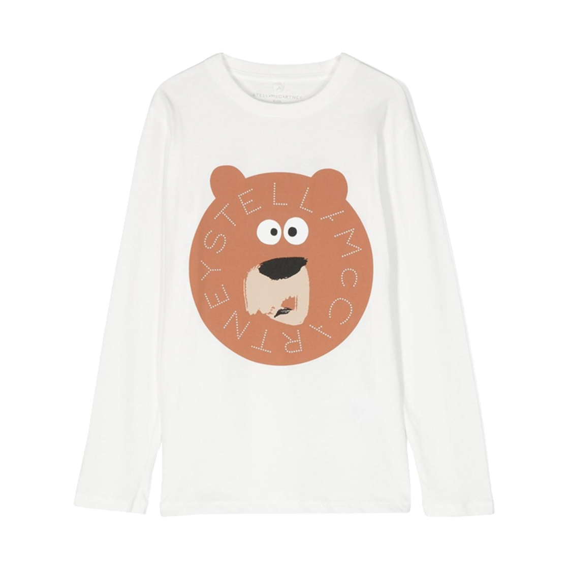 TT8P50Z0434101 (Kids) Stella McCartney Grizzly Bear Long Sleeve T-Shirt White