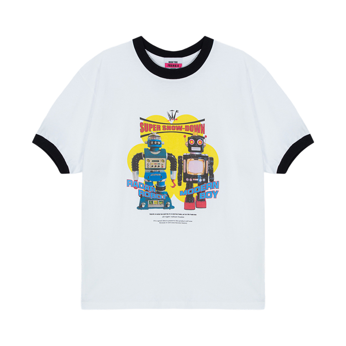 HF25BST009BK HIGHTIDE FRANKIE Robot Showdown T-Shirt Black