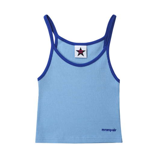 MP22SSSL03BL mnmpair Rib Sleeveless Blue