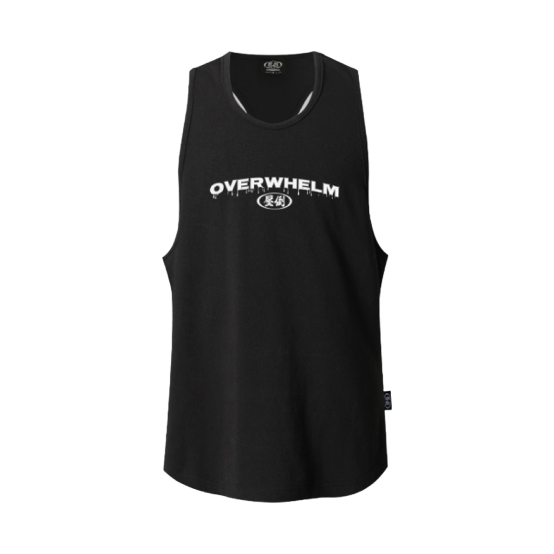 - Overwhelm Chestcut Sweat Logo Sleeveless Black